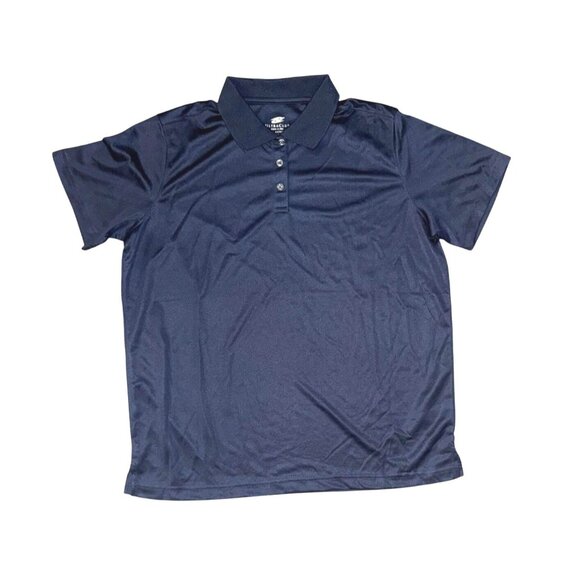 UltraClub Cool & Dry Navy Polo Shirt L Ladies 100% Polyester - Picture 2 of 6